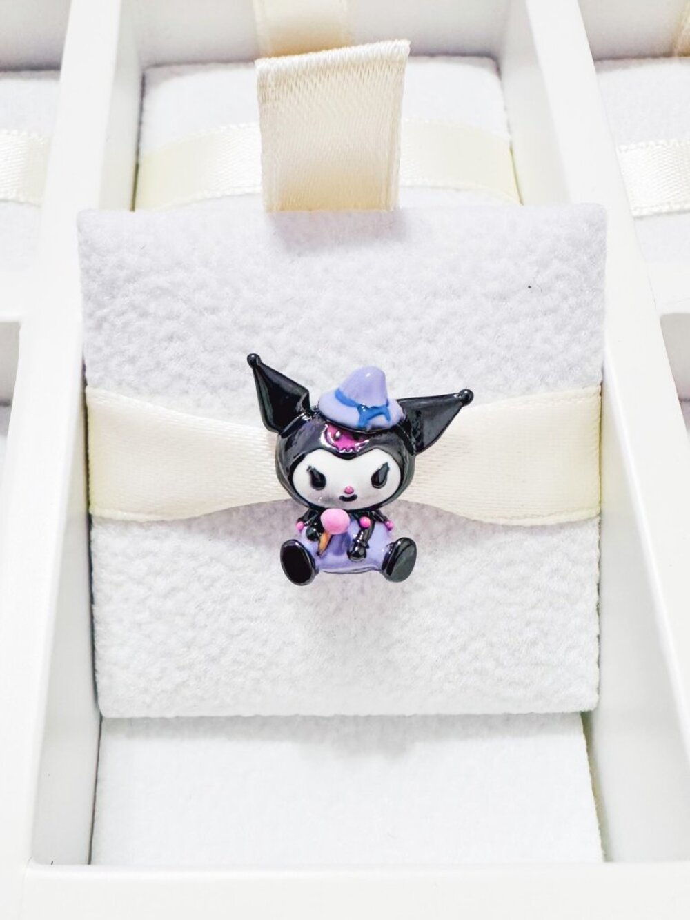 925 Sterling Silver Kuromi Ice Cream Charm Bead Fits Pandora Bracelets